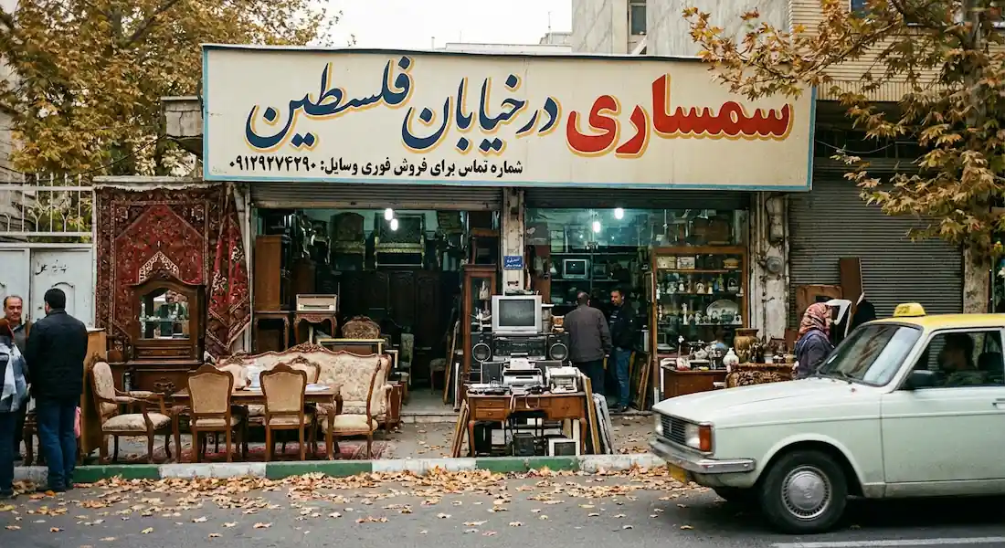 سمساری در خیابان فلسطین