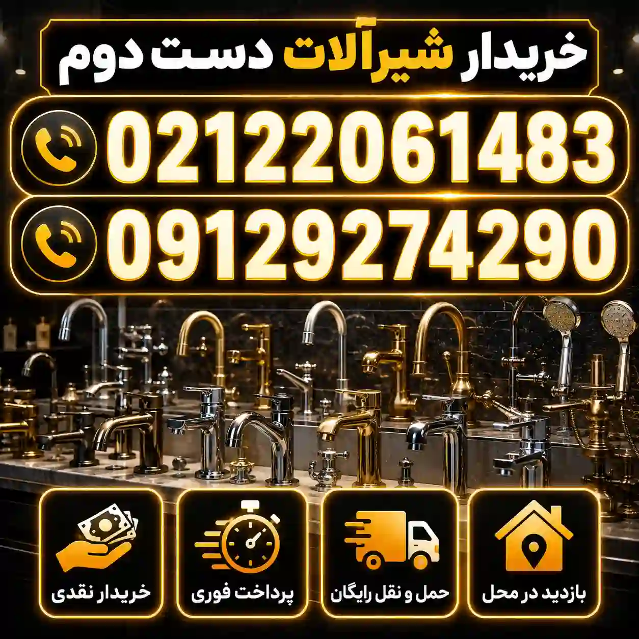 فروش شیرآلات دست دوم به سمساری